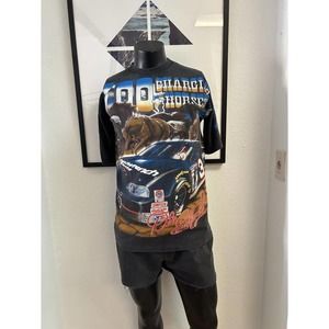 Vintage Men’s 1997 Authentic Dale Earnhardt Charging Horses Shirt, No Tag